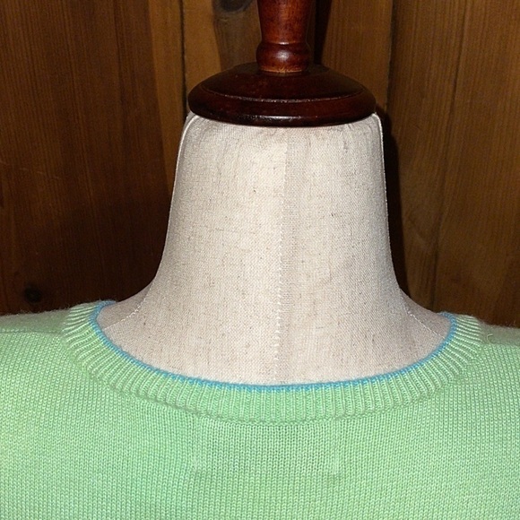 Alfred Dunner Green Butterfly & Floral Embroidered Short Sleeve Sweater Sz. S - Picture 5 of 15